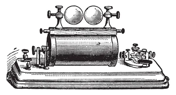 Denna Illustration Representerar Trådlös Telegraf Sändare Som Sänder Meddelanden Mellan — Stock vektor