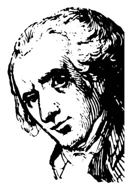 Elbridge Gerry, 1744-1814, o bir devlet adamı, diplomat, Amerika Birleşik Devletleri ve Massachusetts, vintage çizgi çizme veya oyma illüstrasyon dokuzuncu Valisi beşinci Başkan Yardımcısı