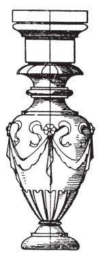 Ahşap korkuluk çubuğu, bir İtalyan Rönesans tasarım olarak St Maria Novella ahırda bütün çirkin örtüşme, vintage çizgi çizme veya oyma illüstrasyon ortadan kaldırarak kilise Floransa oteli bulundu.