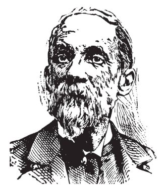 General Joseph Wheeler, 1836-1906, o bir Amerikan askeri komutan, politikacı ve bir süvari Konfederasyon ABD Ordusu, vintage çizgi çizme veya oyma illüstrasyon genel yapıldı.