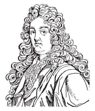 Jean Racine, 1639-1699, o bir Fransız oyun yazarı ve üç büyük yazarlar on yedinci yüzyıl Fransa, vintage çizgi çizme veya oyma illüstrasyon biri oldu