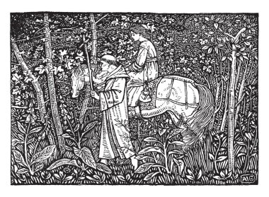 Hans Andersen peri masalları, bir işareti onun günlüğü ve ziyaret gibi-ve-böyle bir kişi, vintage çizgi çizme veya oyma resimde koydum.
