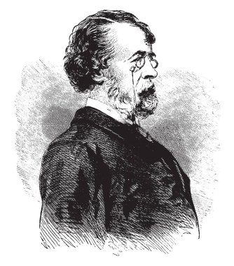 Nathaniel Parker Willis, 1806-1867, ABD'li yazar, şair ve Editör, vintage çizgi çizme veya oyma illüstrasyon biriydi