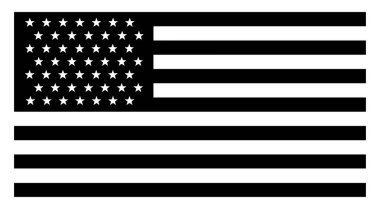 49 star Amerika Birleşik Devletleri bayrağı, 1959, bu bayrak kırmızı bayrak üst sol köşesindeki beyaz ve mavi dikdörtgen ile dönüşümlü olarak yatay çizgiler vardır, 49 beyaz dikdörtgen, vintage çizgi çizme veya oyma illüstrasyon içinde beş sivri uçlu yıldız