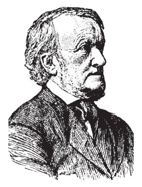 Wilhelm Richard Wagner, Alman besteci, tiyatro yönetmeni, polemicist ve orkestra şefi, vintage çizgi çizme veya oyma illüstrasyon o 1813-1883, oldu