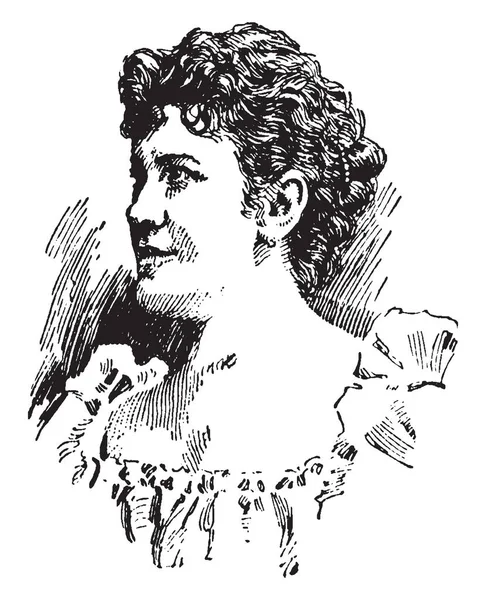 Lillian Nordica 1857 1914 Fue Una Cantante Ópera Estadounidense Que — Vector de stock