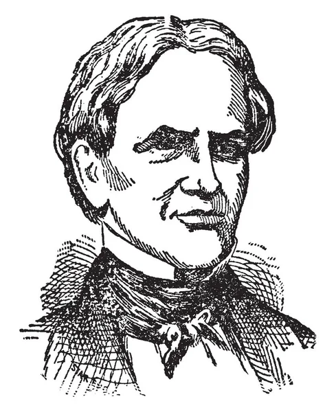 Horace Mann 1796 1859 Han Var Amerikansk Pedagogisk Reformator Och — Stock vektor