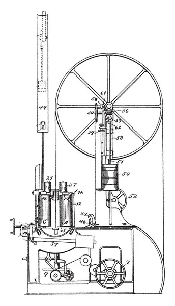 Cette Illustration Représente Band Resaw Qui Est Une Grande Scie — Image vectorielle