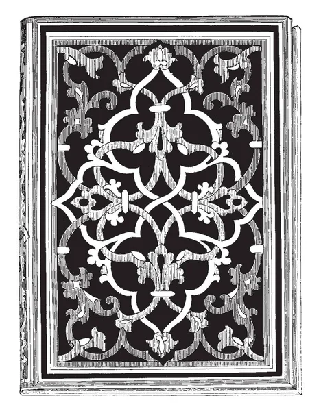 Обложка Альбома Разработана Лондон Небольшой Кварто Богато Дизайн Коричневая Кожа — стоковый вектор