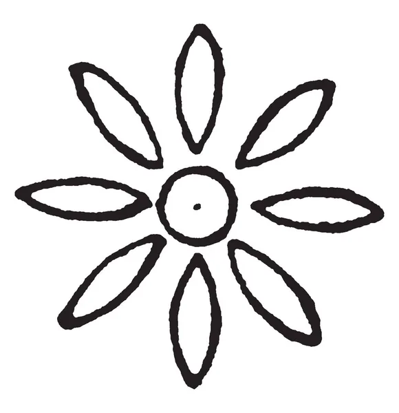 ロゼット デザインはペルシャの春を告げる花 ボーダー デザイン ヴィンテージの線描画や彫刻で多く使用されて — ストックベクタ