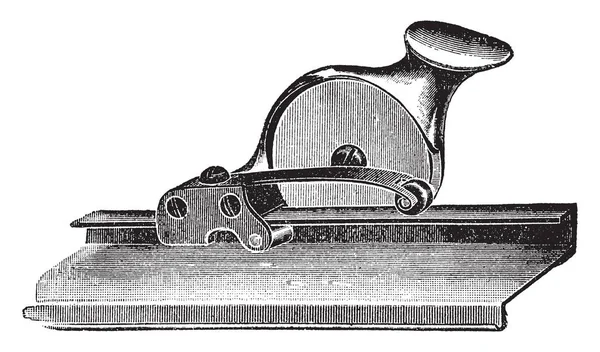 Tento Obrázek Představuje Tapety Zastřihovač Který Řezačka Ruční Tapety Vintage — Stockový vektor
