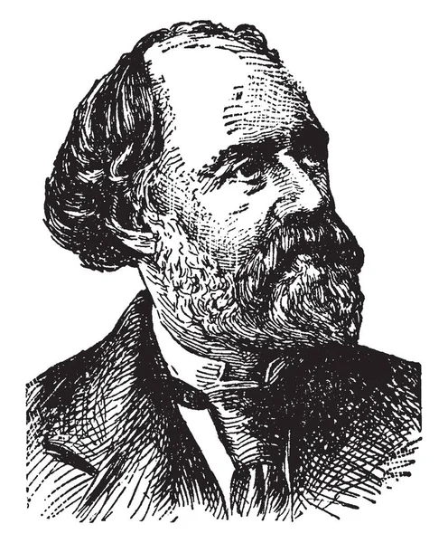 Charles Reade 1814 1884 Ben Volt Egy Angol Író Drámaíró — Stock Vector