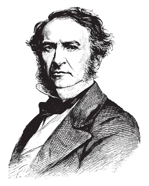 William Gladstone 1809 1898 Fue Estadista Liberal Británico Político Conservador — Archivo Imágenes Vectoriales