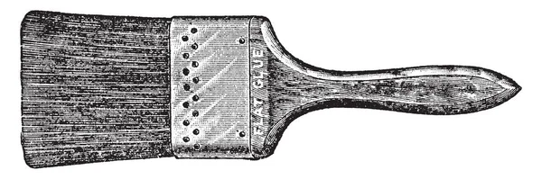 Cette Illustration Représente Brosse Colle Plate Qui Est Utilisée Pour — Image vectorielle