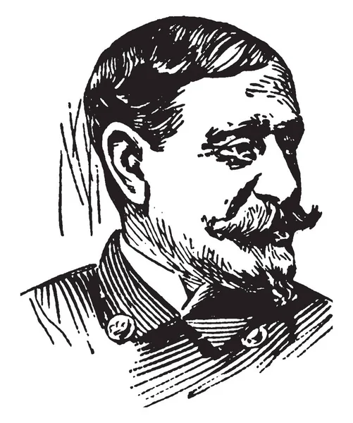Уінфілд Schley 1839 1911 Він Був Контр Адмірал Сша Військово — стоковий вектор