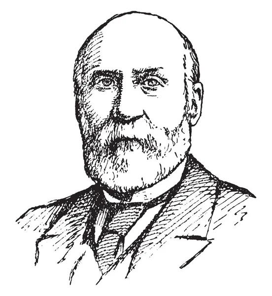 Charles Robinson, 1818-1894, o Kansas, vintage çizgi çizme veya oyma illüstrasyon ilk valisi oldu