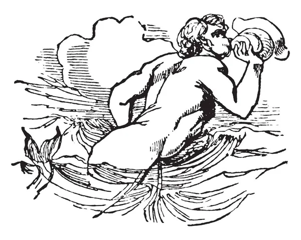 Bild Gezeigter Glaukus Der Ein Sohn Des Sisyphus War Dessen — Stockvektor