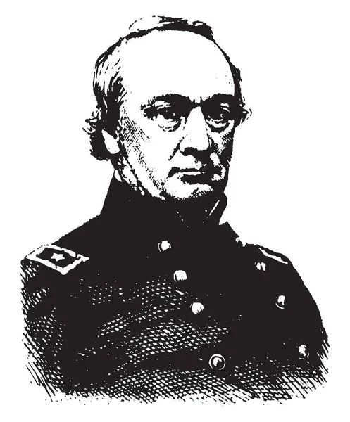 General Henry Halleck 1815 1872 Ele Era Oficial Exército Dos —  Vetores de Stock