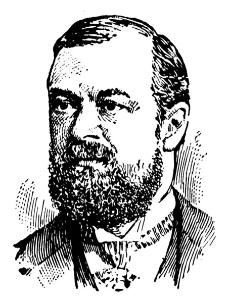 Charles Hays 1856 1912 Fue Presidente Del Grand Trunk Railway — Archivo Imágenes Vectoriales