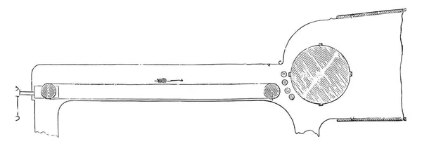 详细的第一 Arconneuse Bastisseuse 复古雕刻插图 工业百科全书 1875 — 图库矢量图片
