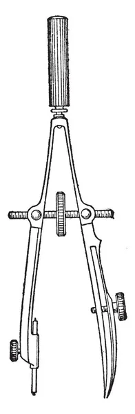 Tornillo Central Arco Centro Del Arco Posición Bajo Acción Empuje — Vector de stock