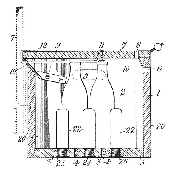 Questa Illustrazione Rappresenta Elliipsograph Tool Disegno Linee Vintage Illustrazione Incisione — Vettoriale Stock