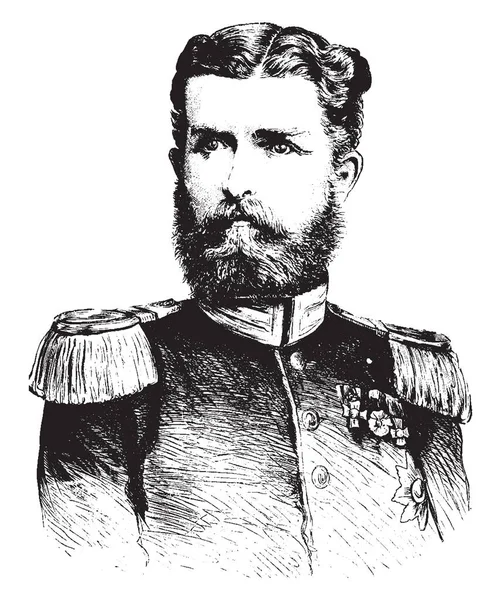 Leopold Pangeran Hohenzollern Sigmaringen 1835 1905 Dia Adalah Kepala Cabang - Stok Vektor