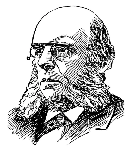 Timothy Dwight 1828 1916 Fue Académico Estadounidense Educador Ministro Congregacional — Vector de stock