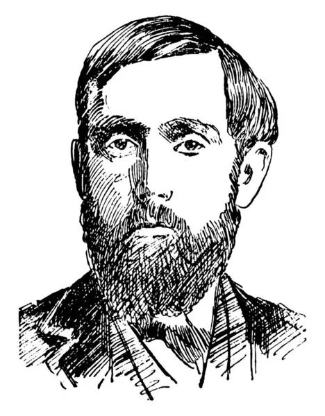 ジョン Dillon 1851 1927 年以上の最後のリーダー アイルランドの議会党 ビンテージの線描画や彫刻イラスト ダブリン 議会のメンバーからのアイルランドの政治家だった — ストックベクタ