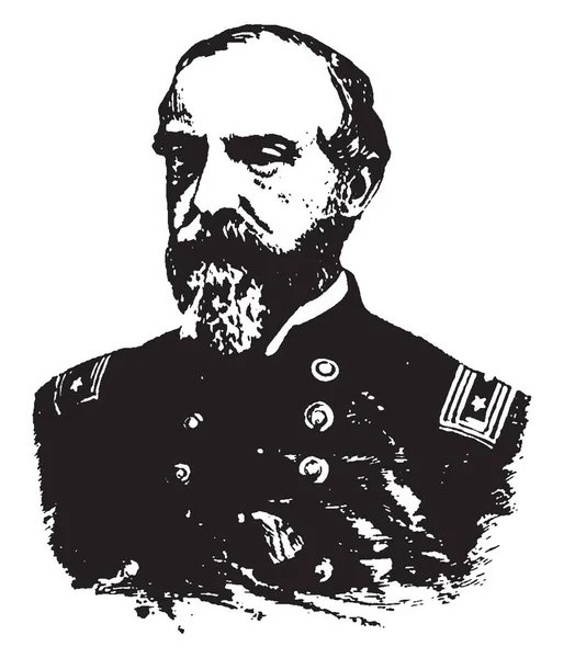 General George Meade 1815 1872 Foi Oficial Exército Dos Estados —  Vetores de Stock