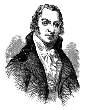 David Ramsay, 1749-1815, o bir Amerikan hekim, kamu görevlisi ve tarihçi, vintage çizgi çizme veya oyma illüstrasyon yapıldı.