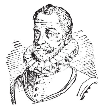 William bir liderdi, bağımsızlık, vintage çizgi çizme veya illüstrasyon oyma Hollandalı savaşta ben Nassau, Prince of Orange, 1533-1584, o
