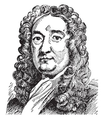Efendim Richard Blackmore, 1654-1729, İngiliz şair, hekim ve dini yazar, hiciv ve örnek bir sıkıcı şair, vintage çizgi çizme veya oyma illüstrasyon nesnesi olarak ünlü biriydi