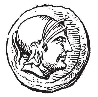 Roman, vintage oyulmuş illüstrasyon