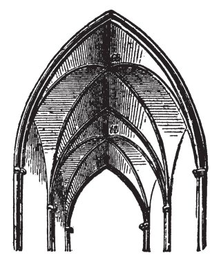 Kasık kesişimi iki yarı silindir, karın, uyluk yan, vintage çizgi çizme veya oyma illüstrasyon arasındaki alanı olduğunu.
