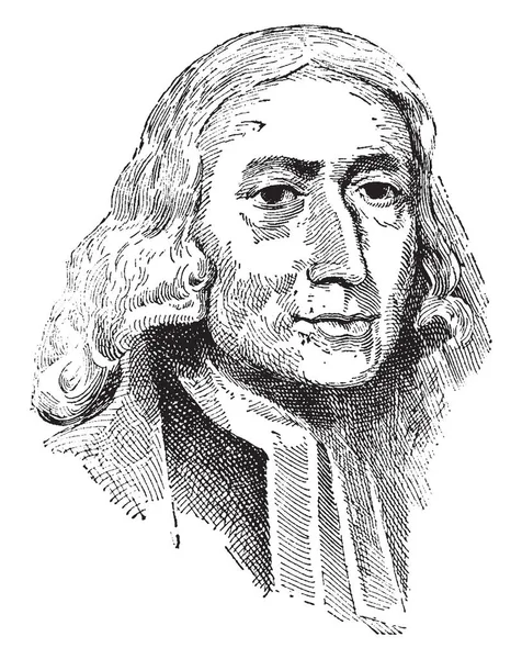 John Wesley 1703 1791 Adalah Seorang Rohaniwan Dan Teolog Anglikan - Stok Vektor