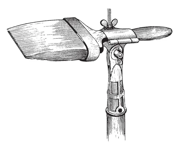 Questa Illustrazione Rappresenta Funzione Extension Brush Holder Disegno Linee Vintage — Vettoriale Stock
