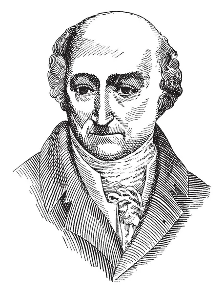 斯坦男爵 1757 1831 他是普鲁士政治家 他推行了普鲁士改革 为德国的统一铺平了道路 复古线画或雕刻插图 — 图库矢量图片