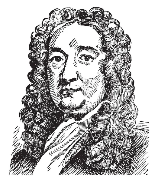 Sir Richard Blackmore 1654 1729 Han Var Engelsk Poet Läkare — Stock vektor
