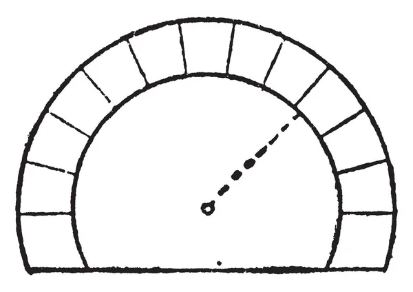 马蹄拱 上面的雨后春笋 在摩尔建筑工作 也称为摩尔拱门 锁眼拱门 复古线条画或雕刻插图 — 图库矢量图片