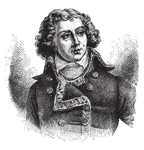 General Alexander Berthier 1753 1815 Ele Era Marechal Vice Policial —  Vetores de Stock