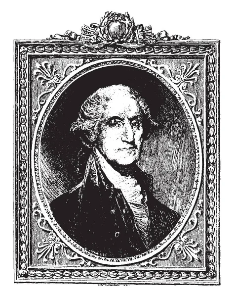 ジョージ ワシントン 1732 1799 彼はアメリカの政治家 最初米国 1789 年から 1797 の社長 — ストックベクタ