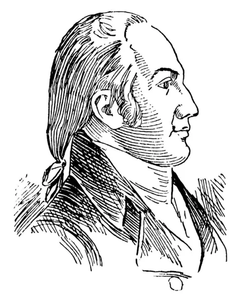 アーロン 1756 1836 彼はアメリカの政治家 アメリカ合衆国の 1801 年から 1805 年に検事総長と米国の上院議員からニューヨーク州 ヴィンテージの線描画や彫刻イラスト第三副社長 — ストックベクタ