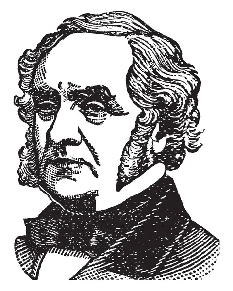 George Peabody 1795 1869 Fue Financiero Estadounidense Británico Famoso Por — Archivo Imágenes Vectoriales