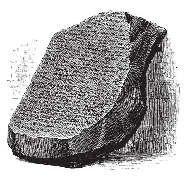 Rosetta Stone Πλήρη Προβολή Quackenbos Ιστορία Της Αρχαίας Λογοτεχνίας Oriental — Διανυσματικό Αρχείο