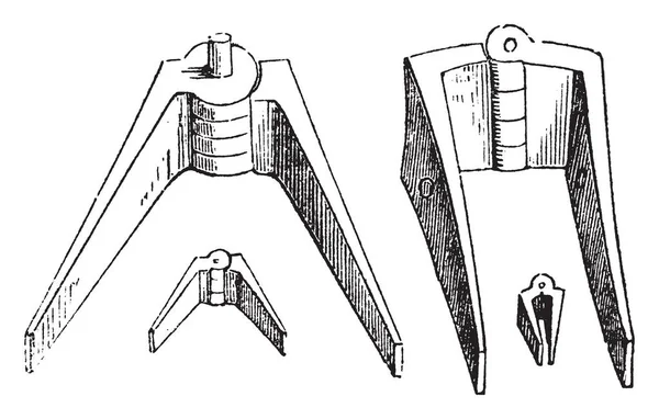 Bisagras Romanas Los Griegos Los Romanos Utilizaron Bisagras Exhibiciones Cortadas — Vector de stock