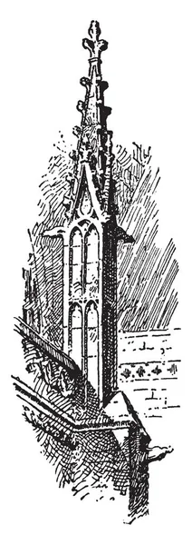 Καθεδρικό Ναό York Minster Αποκορύφωμα Buttress Γιορκ Αγγλία Αρχιτεκτονικά Διακοσμητικά — Διανυσματικό Αρχείο