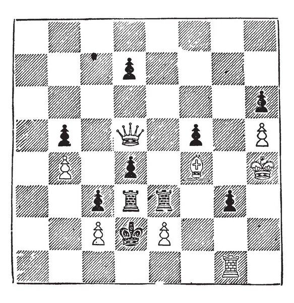 Görüntüde Bir Satranç Strateji Benziyor Satranç Çok Mantıksal Olarak Oyunu — Stok Vektör