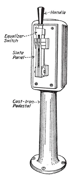 Pedestal Del Ecualizador Westinghouse Tipo Dispositivo Que Utiliza Para Evitar — Archivo Imágenes Vectoriales