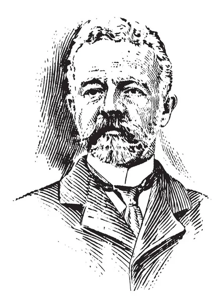 Henry Cabot Lodge 1850 1924 Foi Congressista Republicano Americano Historiador — Vetor de Stock